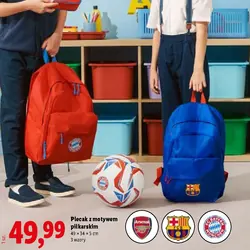 Plecak z motywem piłkarskim