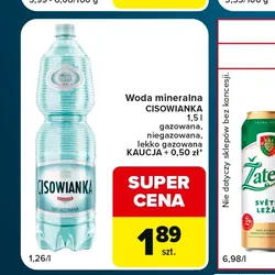 Woda mineralna CISOWIANKA