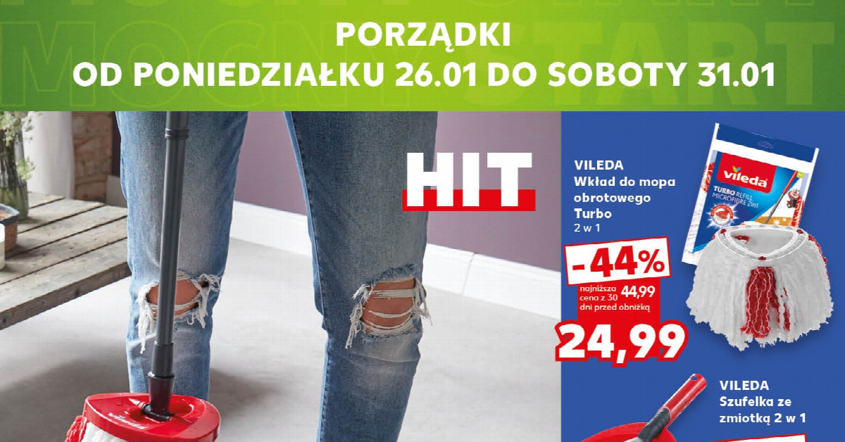 Mop Vileda Turbo za pół ceny! Sprawdź, czy warto biec do Kauflandu już dziś