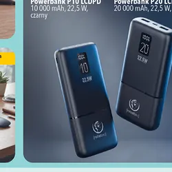 Powerbank P10 LCDPD 10 000 mAh, 22,5 W, czarny