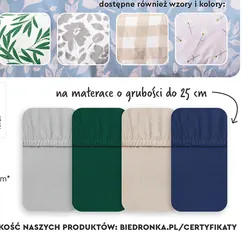 Prześcieradło bawełniane jersey