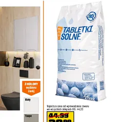 Tabletki solne do zmiękczania wody 25 kg