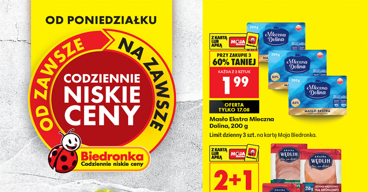 Masło Ekstra za 1,99 zł w Biedronce — naprawdę warto zrobić zapas!