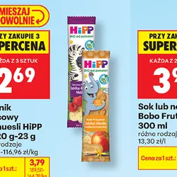 Batonik owocowy lub muesli Hipp Bio