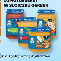 Dania, zupki i deserki w słoiczku Gerber