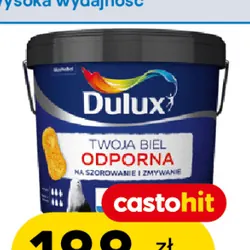 Farba biała Dulux Twoja Biel odporna 9l