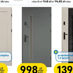 Drzwi zewnętrzne Risel z szybką