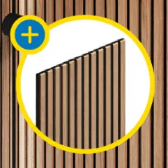 Panel lamelowy ścienny na filcu