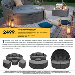 Łóżko okrągłe z daszkiem