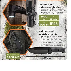 Nóż bushcraft ze stałą głownią