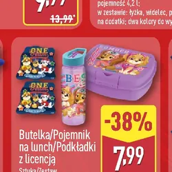 Butelka/Pojemnik na lunch/Podkładki z licencją