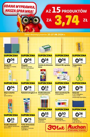 Gazetka Wyprawka Hipermarket Auchan
