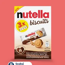 Nutella Biscuits, ciastka z kremem orzechowym