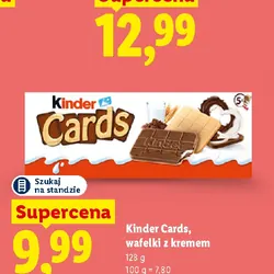 Kinder Cards, wafelki z kremem