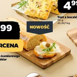 Pane z pieca kamiennego z serem cheddar