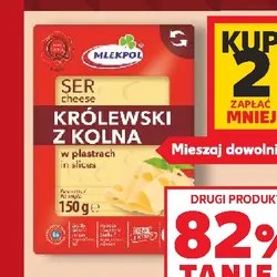 Ser żółty w plastrach Mlekpol