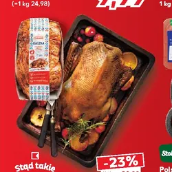 Kaczka faszerowana jabłkami i żurawiną