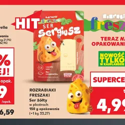 Ser żółty w plastrach Freszaki