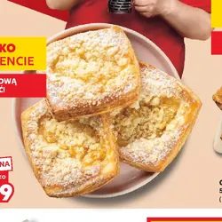 Ciastko półfrancuskie z prażonym jabłkiem