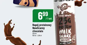 Mega okazja dla dbających o formę: Napój proteinowy NewGranny chocolate tylko 6,99 zł!