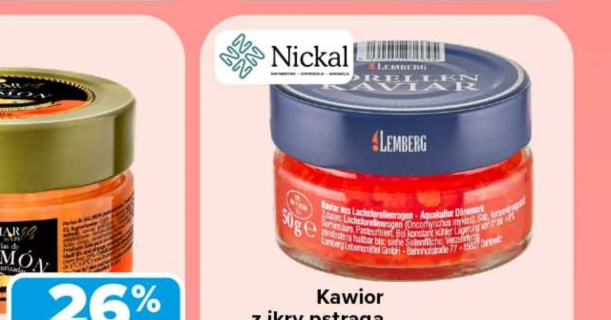 Kawior z ikry pstrąga tańszy o ponad 16 zł! Luksusowa przekąska w supercenie w Carrefour