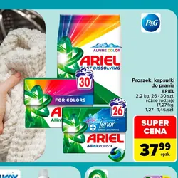 Proszek, kapsułki do prania ARIEL