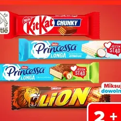 Baton, wafelek KitKat, Lion, Princessa
