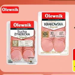 Kiełbasa sucha żywiecka z szynki, kiełbasa sucha krakowska z szynki