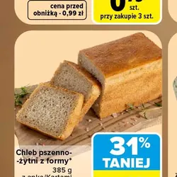 Chleb pszenno-żytni z formy