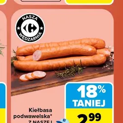 Kiełbasa podwawelska z naszej wędzarni
