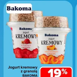 Jogurt kremowy z granolą Bakoma