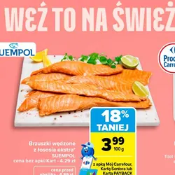 Brzuszki wędzone z łososia ekstra