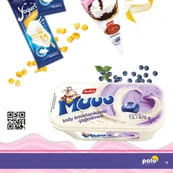 Anita Muuu lody śmietankowo-jagodowe
