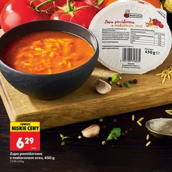 Zupa pomidorowa z makaronem orzo