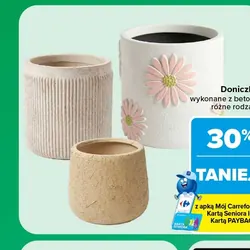 Doniczki wykonane z betonu