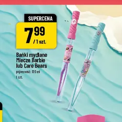 Bańki mydlane Miecze Barbie lub Care Bears