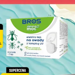 Zielona Moc lep na owady z lampką UV + 2 lepy Bros