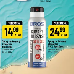 Spray na komary i kleszcze 50% Deet Bros