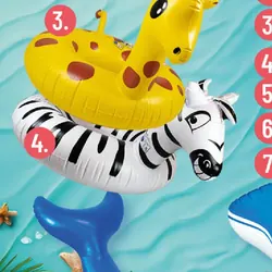 Koło dmuchane Zebra Captain Mike