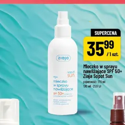 Mleczko w sprayu nawilżające SPF 50+ Ziaja Sopot Sun