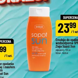 Emulsja do opalania wodoodporna SPF 20 Ziaja Sopot Sun