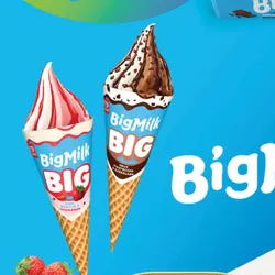 Lody Big Milk rożek