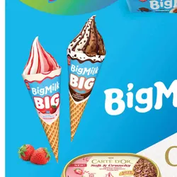 Lody Big Milk rożek