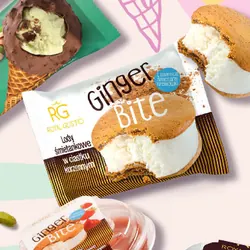Lody Ginger Bite w ciastku korzennym