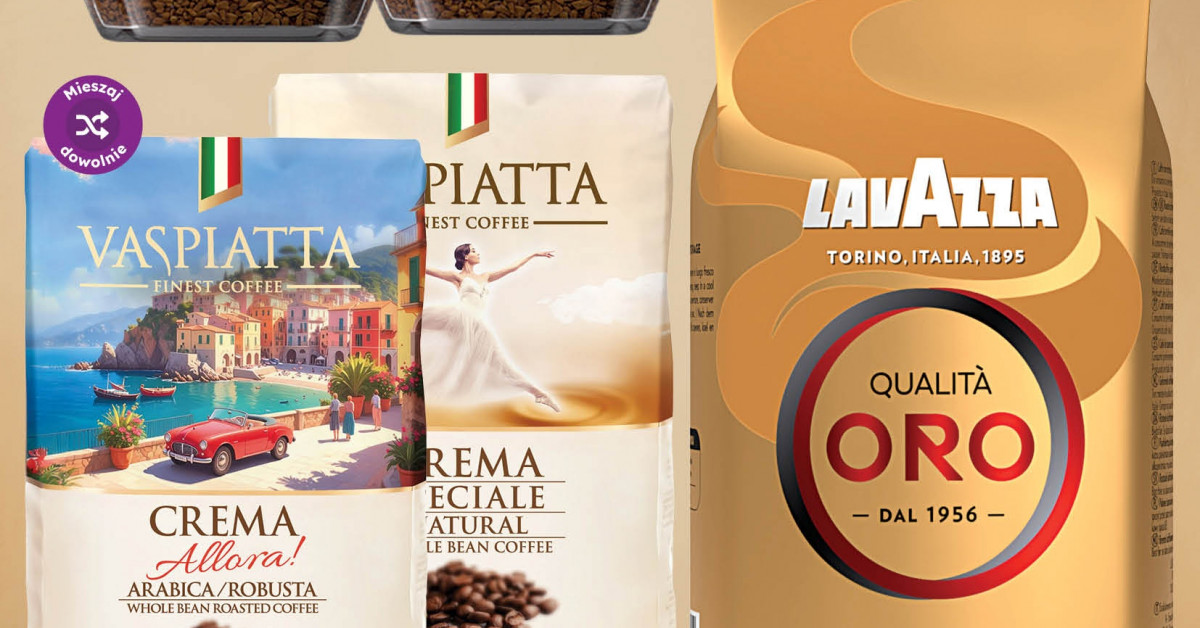 Lavazza 30 zł taniej w Dino! Sprawdź, gdzie kupić kawę ziarnistą za 69,99 zł