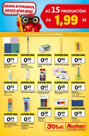 Gazetka Wyprawka Hipermarket Auchan