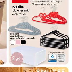Pudełka lub wieszaki welurowe