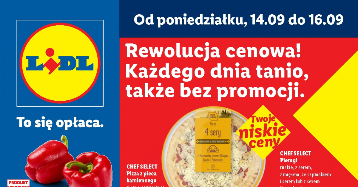 Nowa gazetka Lidl 14.09–16.09: 10 HITÓW, które zmienią twoje zakupy!