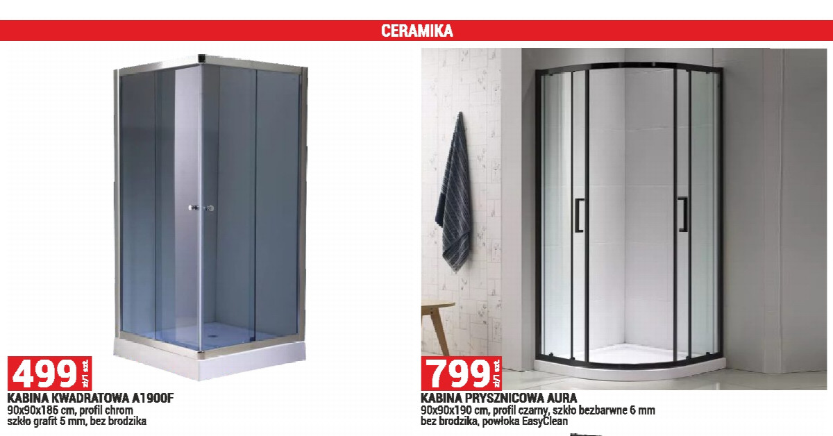 Kabina kwadratowa ATENA za 999 zł — luksusowa zmiana łazienki w zasięgu ręki?