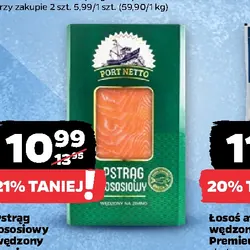 Pstrąg łososiowy wędzony na zimno Port Netto